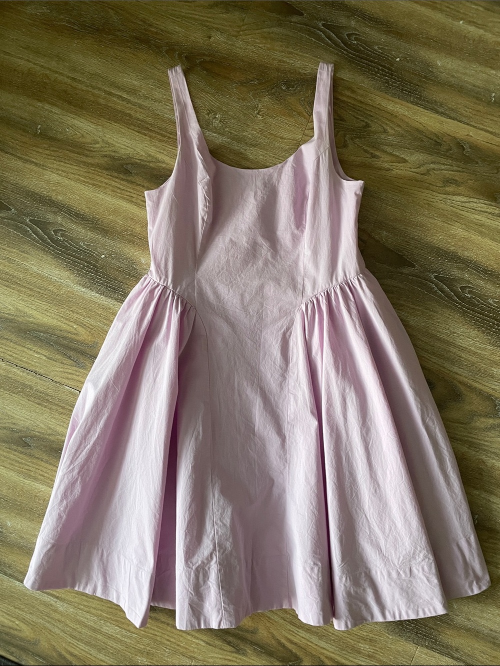 By Anthropologie Sleeveless Scoop-Neck Basque-Waist Midi Dress